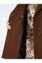 X Selected by Şahika Ercümen - Double-Breasted Cashmere Coat with Pockets and Buttons - 5