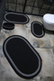 Jute Bath Mat, Toilet Seat Mat, Gift, Dowry, Bathroom Set, Bathroom Set of 4 - 3