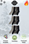 Thermal Terry Thick Winter Seamless Men's Cotton Socks 12 Pairs - 2