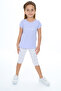 Girl's Embroidered Capri Suit - 3