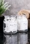 2-Piece Glass Cotton Set, Cotton Swabs and Cotton Organizing Set, Storage Container, Bathroom Set - 3