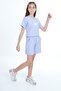 Girl's Crop Aloha Printed Shorts Set - 4