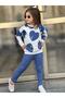 HEART PRINTED GIRL'S SET - 4