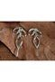 Women's Silver Bow Earrings
