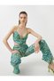 Crop Evening Dress Blouse Strap V-Neck