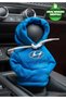 Hyundai Blue Gear Shift Hoodie - Car Clothing, Fleece, Auto Accessory and Knob Sweat