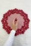 Burgundy Bride Groom Handkerchief, Wedding Halay Bridesmaid Promise Engagement Henna Circumcision Bride to Be Handkerchief - 4