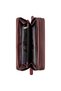 Vintage Leather Claret Red Handbag with Phone Compartment Money Portfolio Wallet Handmade - 4