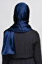 Janjan Shiny Satin Textured Hijab Evening Dress Chiffon Shawl - 4