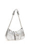 Silver Broken Patent Leather Women's Shoulder Bag 05Pc24K24403 - 4