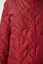 Women's Red Wide Pocket Quilted Jacket Fn03395 - 8