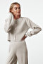 Taş Basic Crop Hırka Pantolon Triko Alt-Üst Takım TWOAW25AU00026