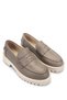 Women's Genuine Leather Mink Floater Loafer Shoes - 2