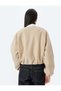 Crop College Bomber Jacket Round Neck Zippered - 4