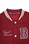 Brg Burgundy Men's College Regular Fit Jacket - 2