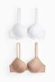 2-pack microfibre push-up bras - 4