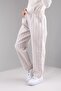 Pocketed Linen Trousers for Girls and Boys with Black Stripes - 3