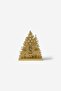 Gold Pine Tree Metal Decor - Stylish Desktop Decoration - Christmas Sparkle