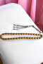 33' Gold Yellow Hematite Rosary - Natural Stone, Light Grey, Bracelet