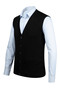 Stripe Knitwear Men's Oversize V-Neck Vest Buttoned Patterned Steel Knit Classic Fit -4241Lb - 3