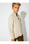Long Sleeve Sweater with Half Zipper Hair Braid Detail