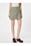 Mini Shorts Skirt Linen Blended - 3