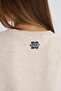 Gray Melange Bo Sport Short Sleeve Sweatshirt - 5