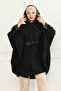 Leather-Detail Panco with Belt & Black - 2