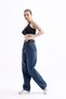 2430 Women's Side Buckle Baggy Jeans Jeans Denim Pants - 2