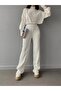 Turtleneck Finger-Locking Bottom Top Knitwear Suit - 4