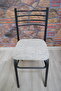 4 Pieces Iron Chair Cover Mid Seat Jacquard Fabric