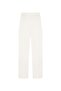 Ecru Double Pleated Cotton Trousers - 2
