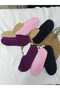 Pack of 3 Colorful Plush Cotton Women's Daily Ballerina Socks - 3