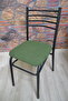 4 Pieces Iron Chair Cover Seat Cushion Jacquard Fabric