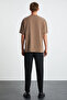 Antonio Men's Oversize Mink T-Shirt - 100% Organic Cotton with Print Detail - 6