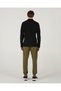 M Polo Casual Comfort Long Sleeve Polo Men's Black Polo Collar Tshirt S242198-001 - 3