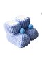 Newborn Baby Knitwear Acrylic Wool Pompom Knitted Gift Booties 0-6 Months - 2