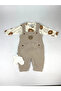 Bear Embroidered Baby Boy Jumpsuit - 3