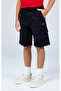 Icons Cargo Bermuda Black Kids Shorts-306768-Kk001 - 5
