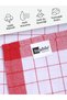 Kuşak Checkered 6-Piece Kitchen Drying Cloth, Food Cover, American Service, Colorful Set of Towels 45X70Cm - 3