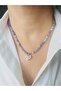 Blue Natural Stone Heart Necklace - 2