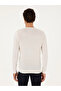White Slim Fit 100% Wool Crew Neck Knitwear Sweater 50291586-Vr013 - 5
