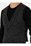 Anthracite Slim Fit Wool Blended Sports Vest 50276532-Vr006 - 6