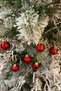 Shiny Matte Red Colored Cici Ball 3 cm 6-Piece Christmas Red New Year Pine Tree Ornament String Ornament - 3