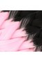 Synthetic ombre hair for african braids and dreadlocks - black / candy pink - 3