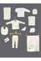 10 Piece Rabbit Embroidered Hospital Release Newborn Bodysuit Set - 6