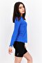 Women Sportswear Fit Long Sleeve Training Top, Royal Blue - 2
