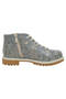 Women's Vegan Leather Blue Ankle Boots - Birds Have Wings Design - 6