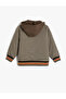 Hooded Shirt Jacket with Pocket Applique Detail Long Sleeve - 2