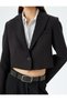 Double Breasted Crop Blazer Jacket - 5